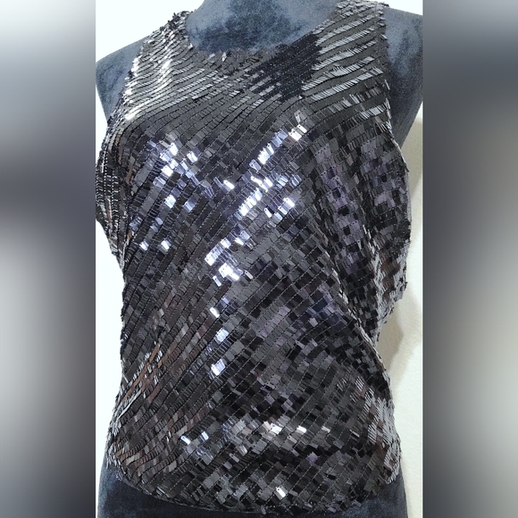 NWOT Free People Intimately Disco Fever Halter Neck Top Cami Black Combo Large - Picture 6 of 13